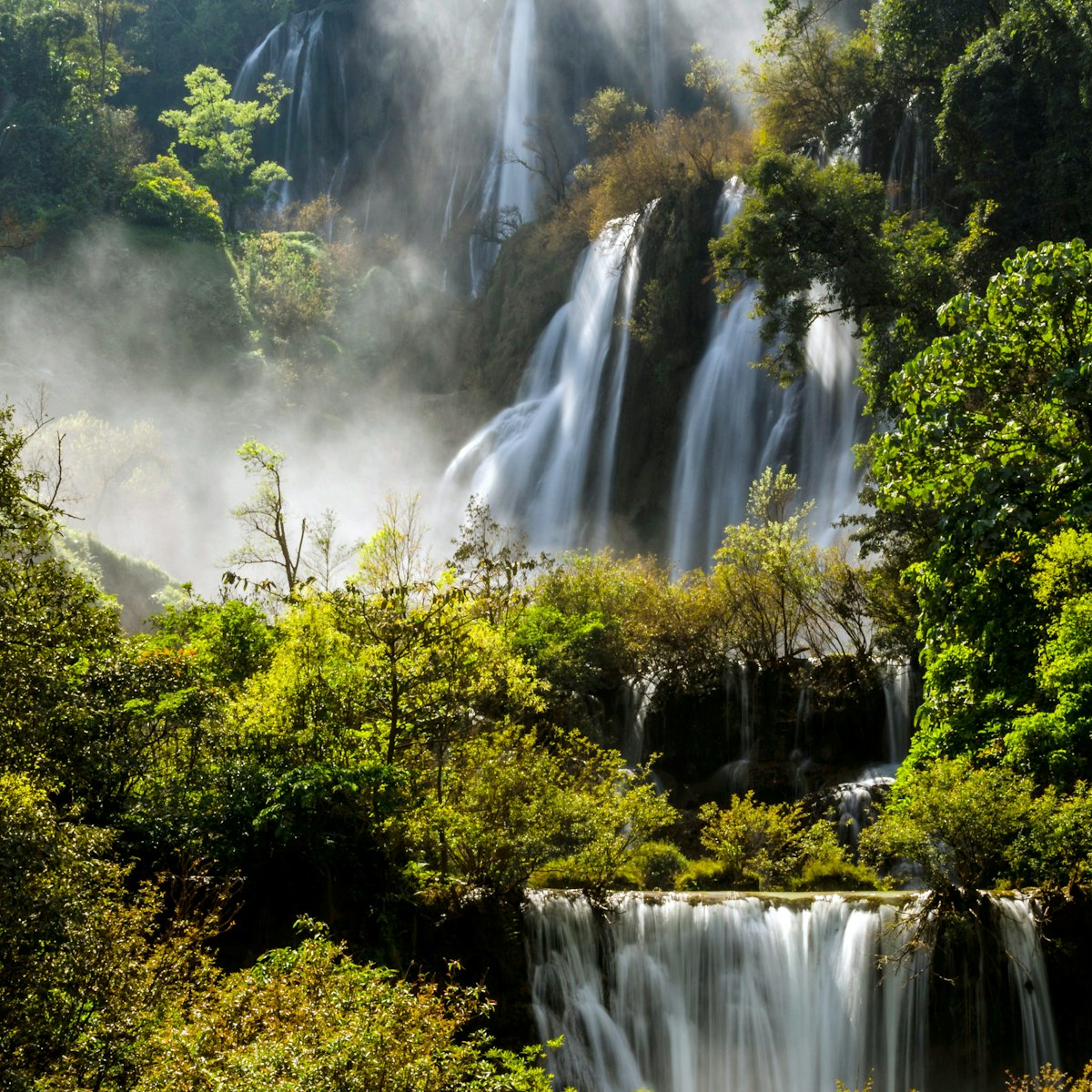 Nam Tok Thilawsu waterfall.